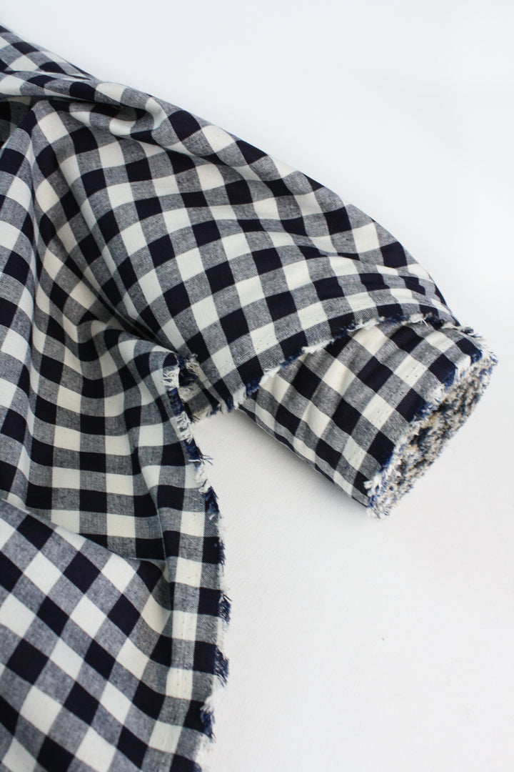 Classic Gingham - Linen Cotton Check | Navy