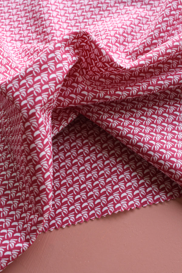 Valerie - Printed Cotton | Rosy Pink (LAST CUT - 1.4M)