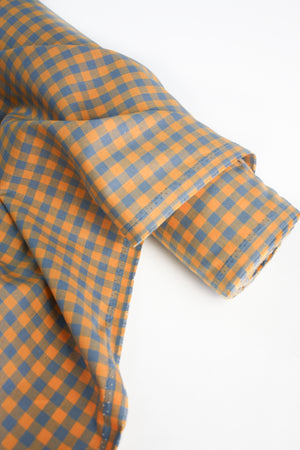 Shepherd Check - Linen Cotton | Sunset