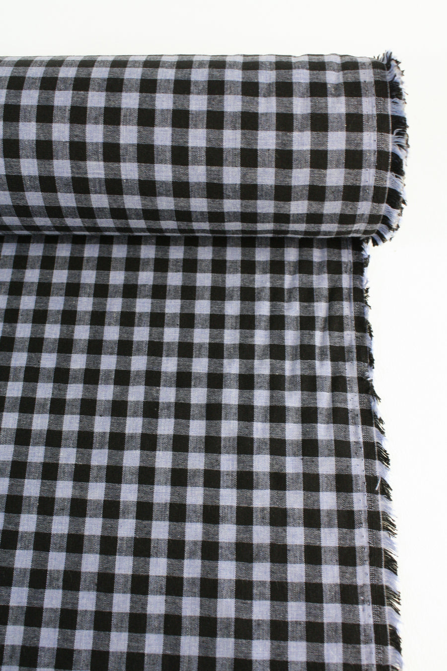 Shepherd Check - Linen Cotton | Cornflower