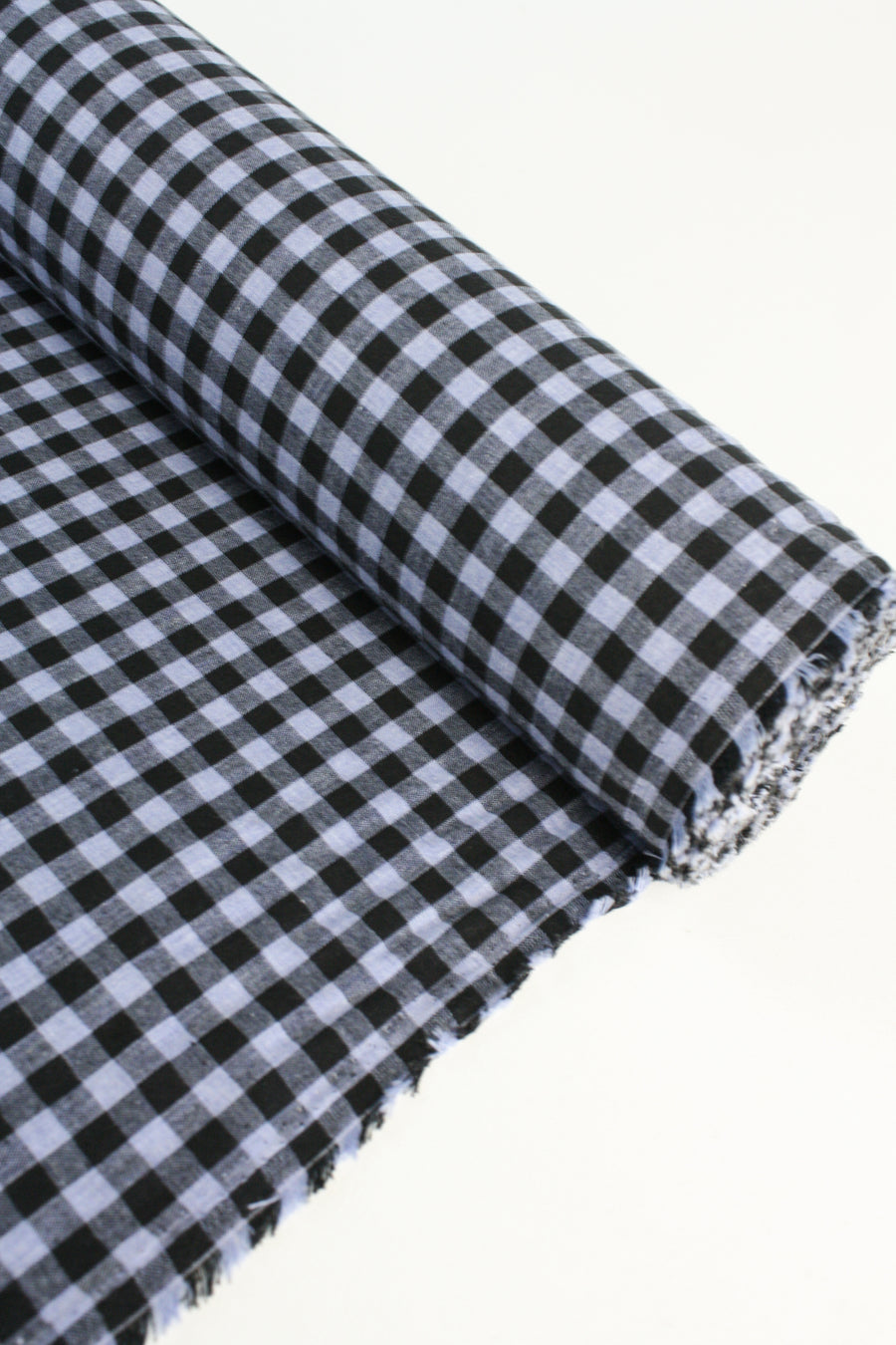 Shepherd Check - Linen Cotton | Cornflower