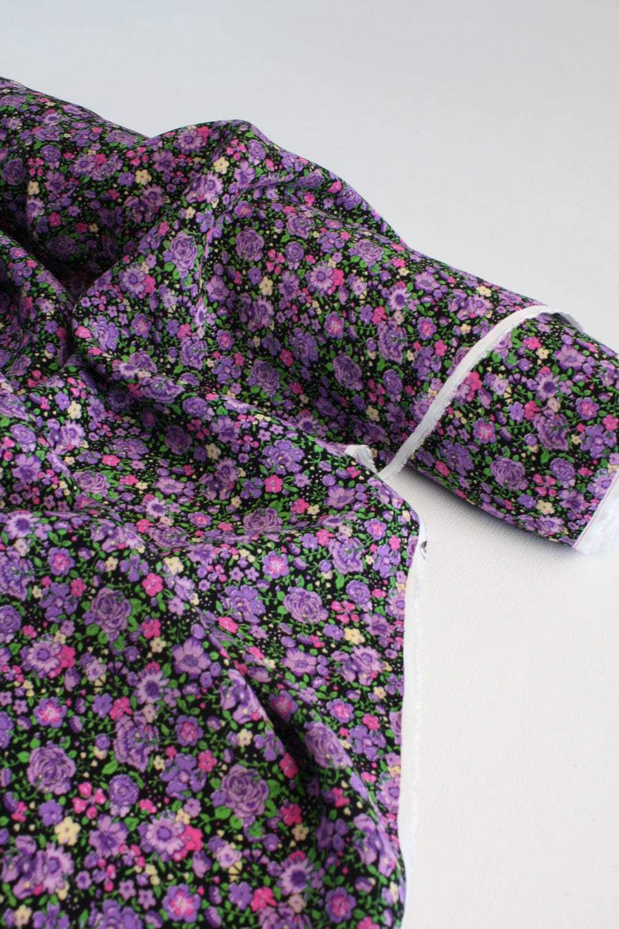 Gardenia - Printed Viscose Crepe | Aubergine