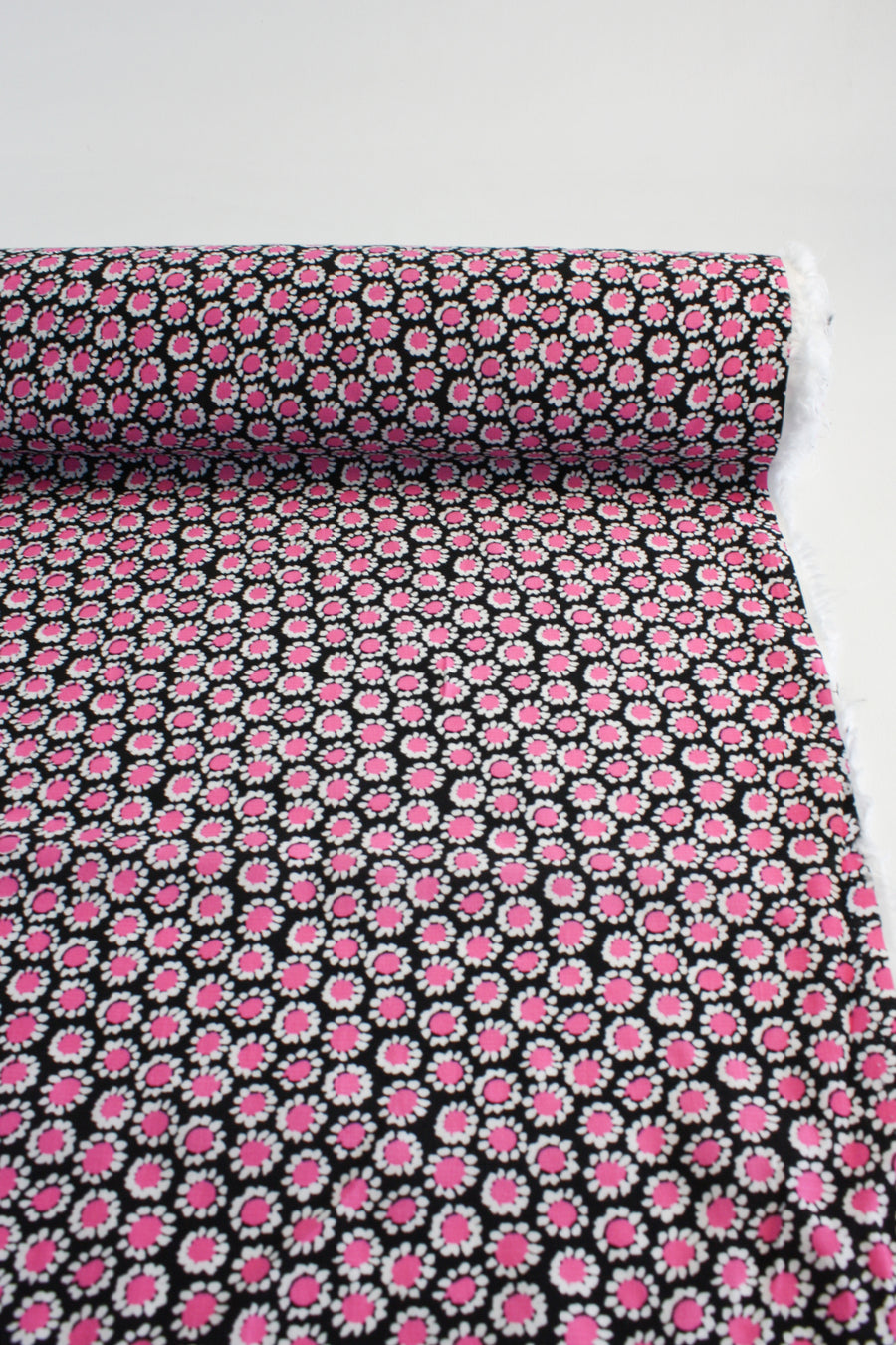Sofia - Printed Viscose Crepe | Hot Pink