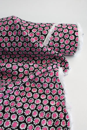 Sofia - Printed Viscose Crepe | Hot Pink