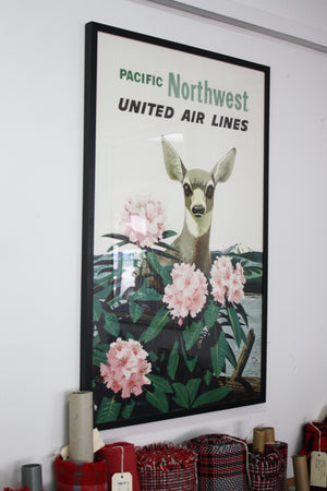 Vintage Pacific Northwest United Air Lines Poster - Limited Edition Stan Galli #2