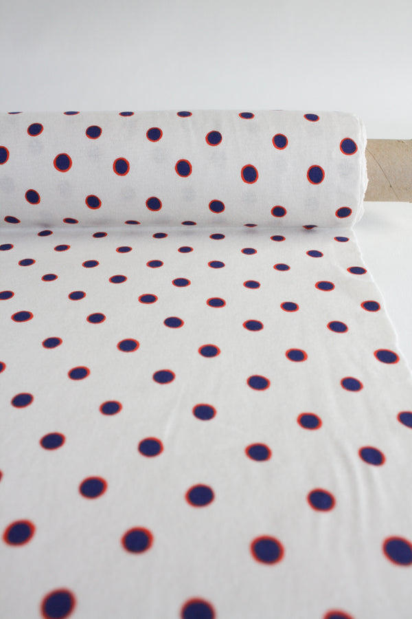 Takashi - Cotton Modal | Lapis Blue Spot #2 Remnant (1.2M)