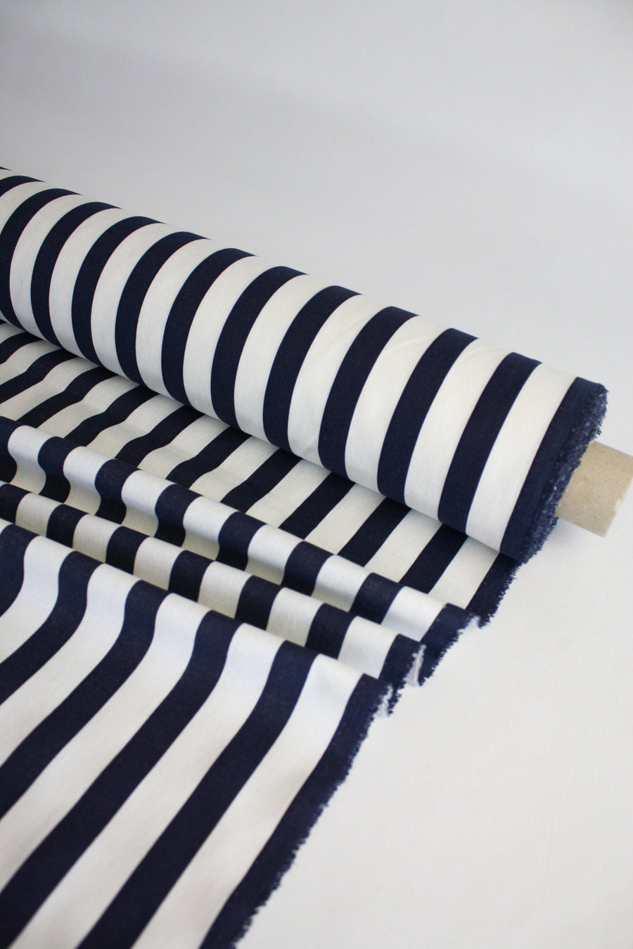 Joshua - Striped Linen | Oxford Blue