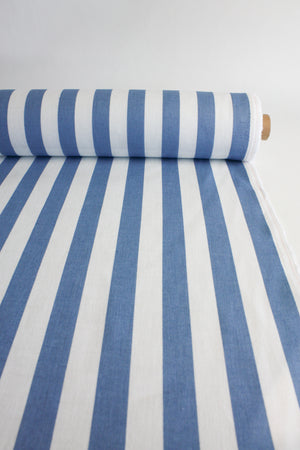Joshua - Striped Linen | Baby Blue