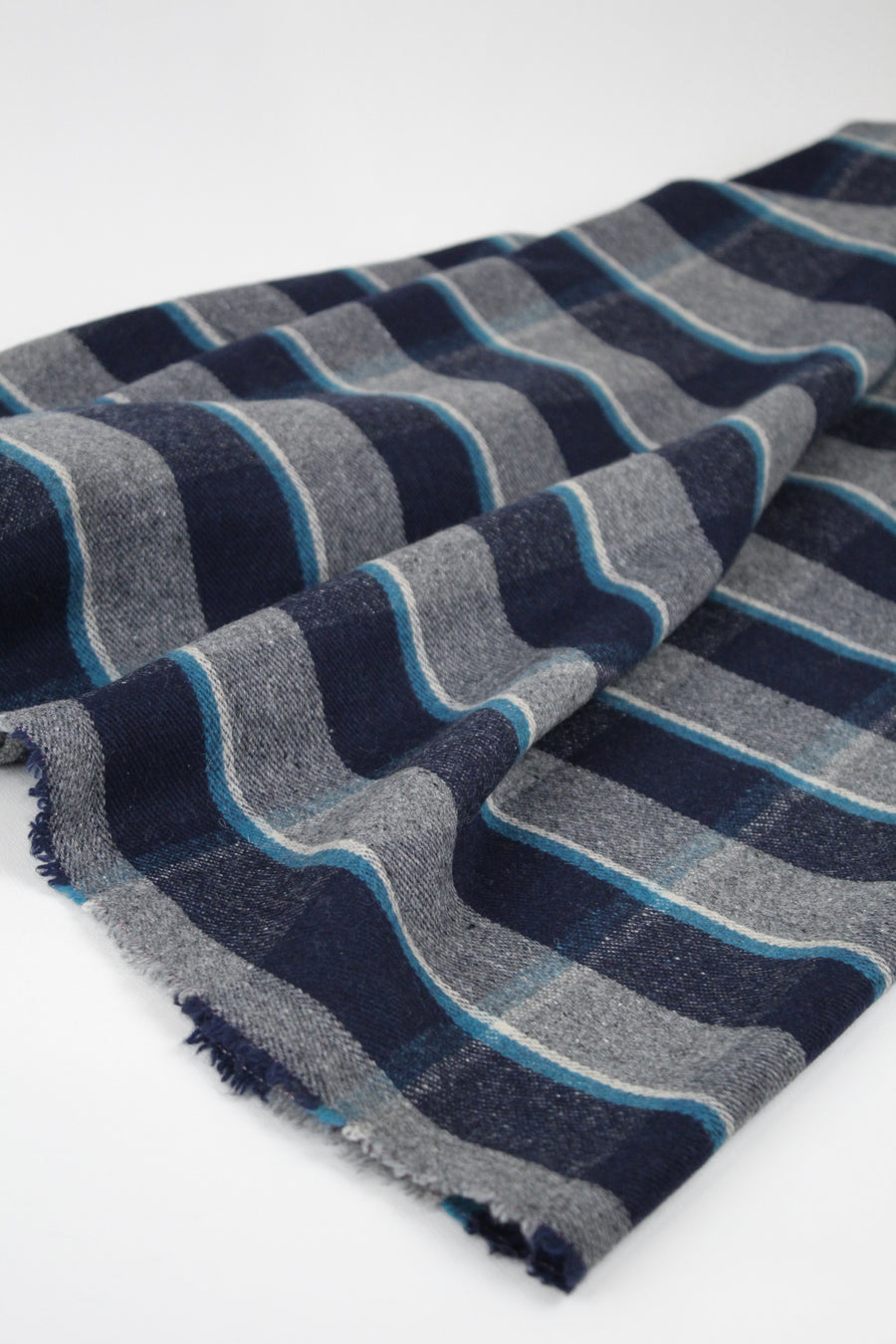 Cortina  - Plaid Wool Coating | Space Remnant (2M)