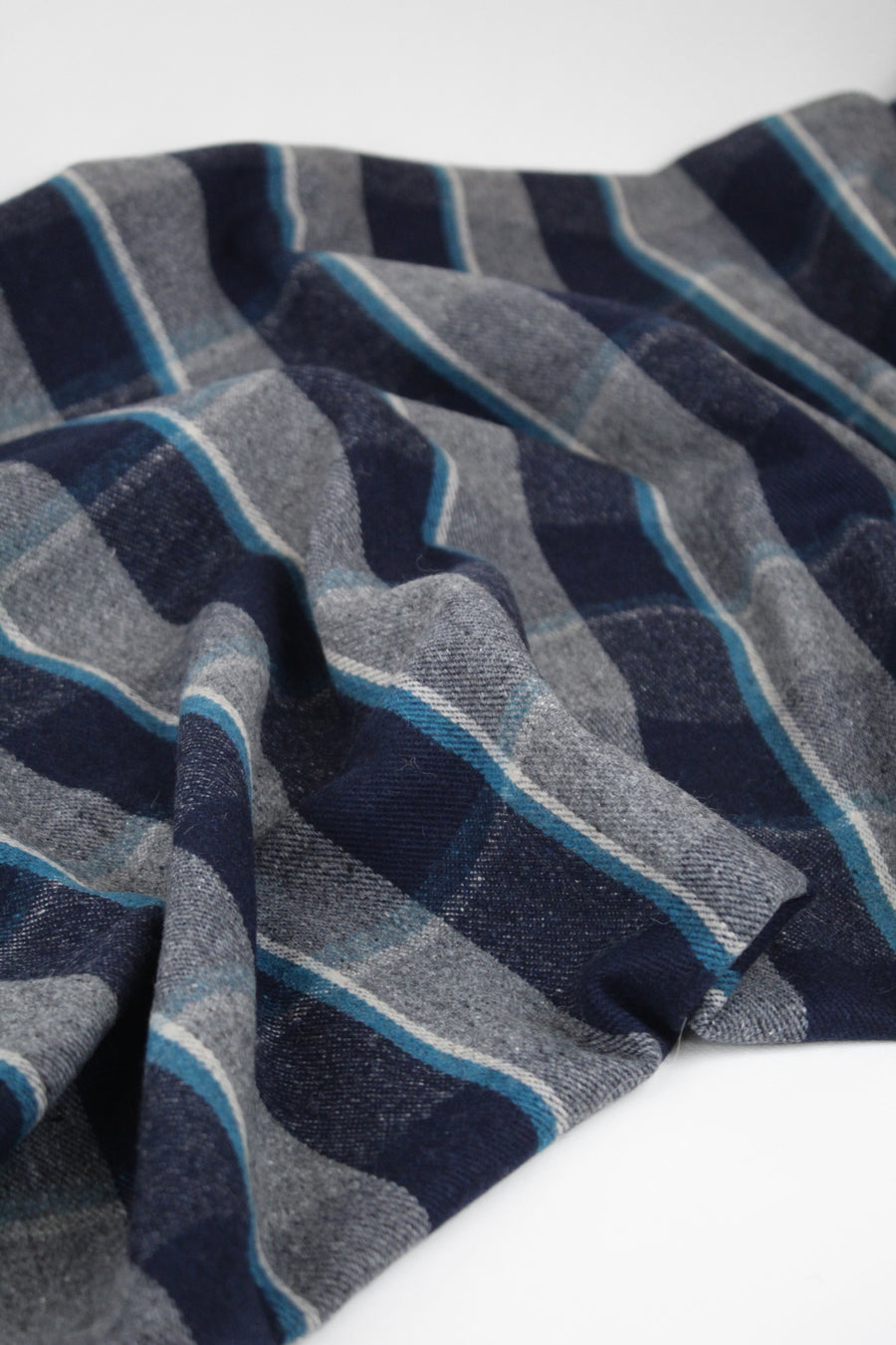 Cortina  - Plaid Wool Coating | Space Remnant (2M)