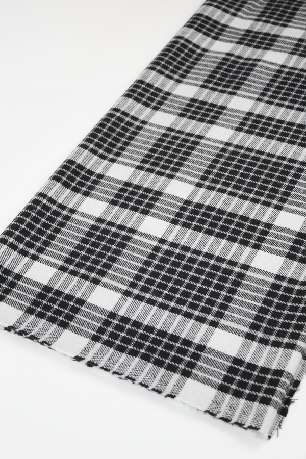 Aosta  - Plaid Wool Coating | Monochrome Remnant (2.8M)