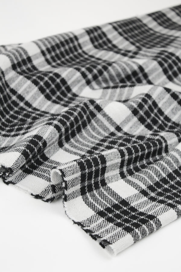 Aosta  - Plaid Wool Coating | Monochrome Remnant (2.8M)