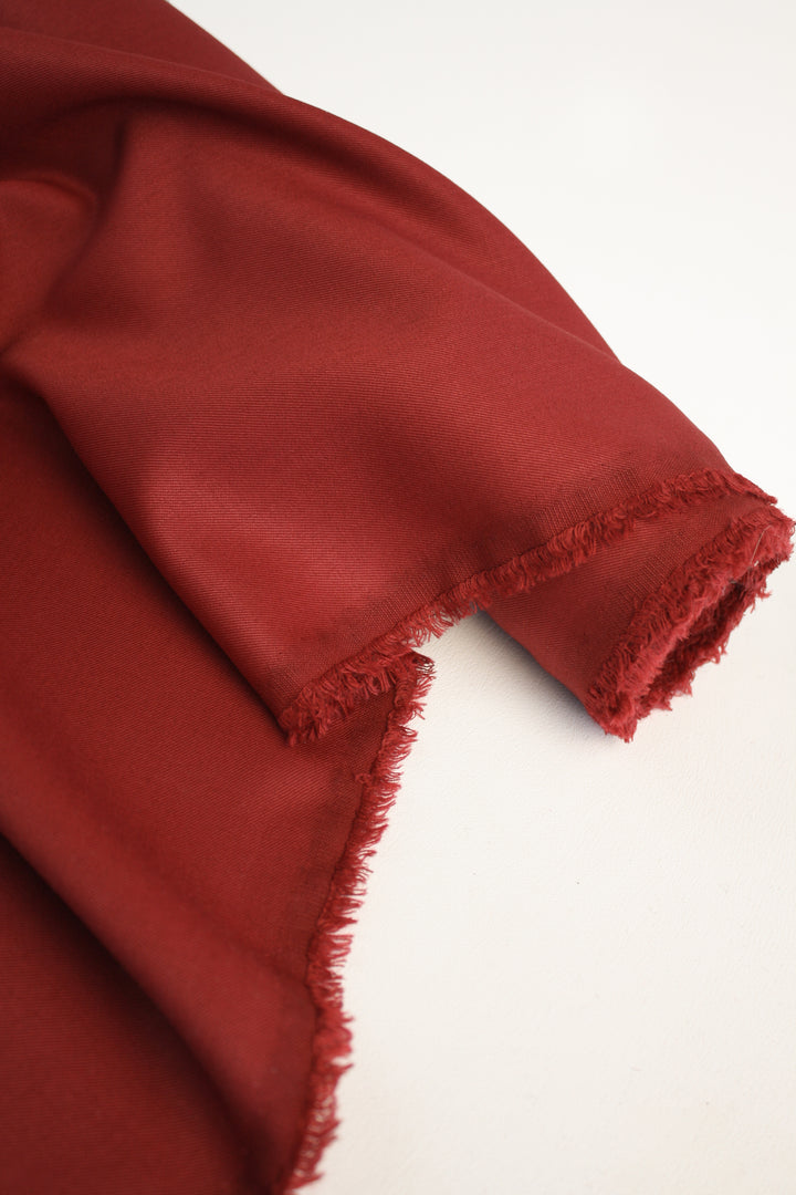 Giuseppe - Wool Gabardine | Carmine (LAST CUT - 1.2M)