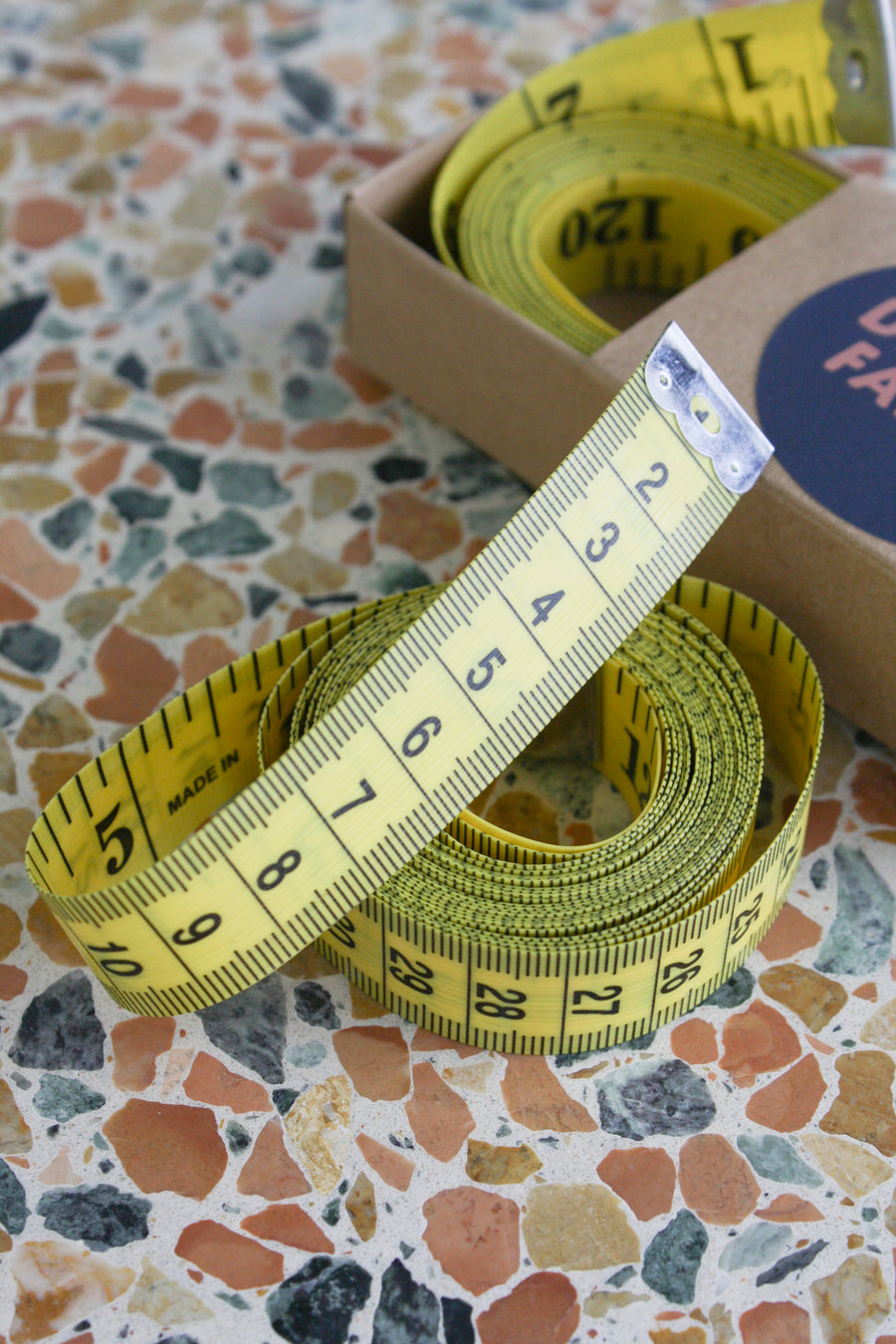 Dress Makers Tape Measure - Citrine Yellow