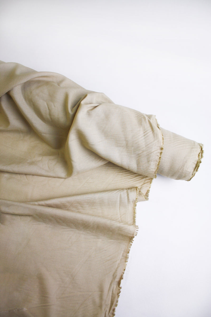 Emi - Slubbed Linen Voile | Alabaster #1 – Drapers Fabrics