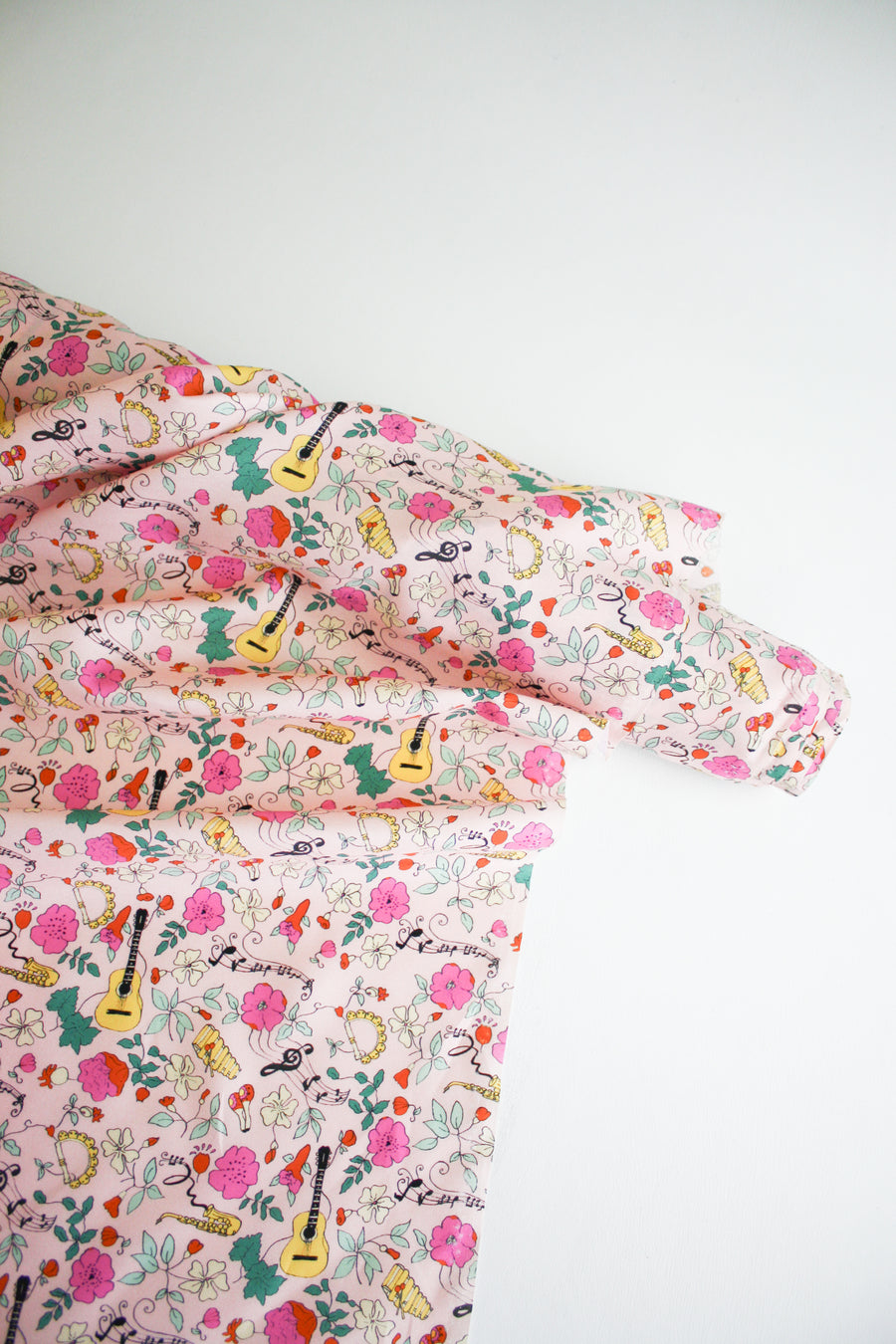 Coleen - Printed Twill Silk | Bubblegum