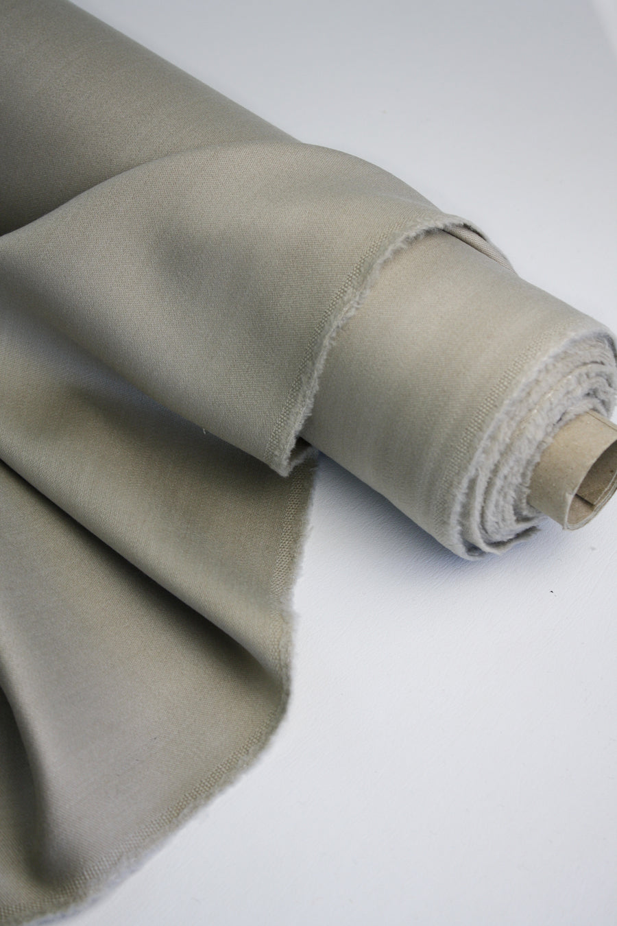 New Zealand Wool Polished Gabardine | Alabaster