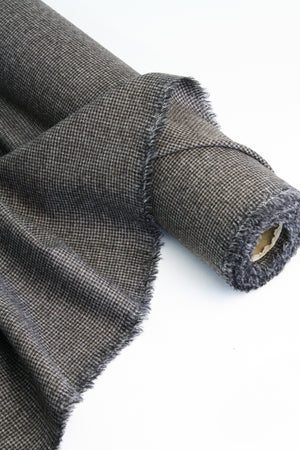 L.V Wool Suiting #7 - Puppytooth Flannel | Mocha