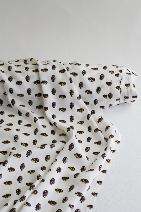 Copacabana - Printed Crepe de Chine | Ivory