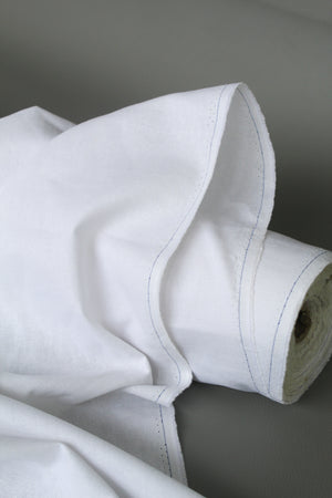 Manzoni - Heavy Weight Linen | True White (LAST CUT - 1.8M)