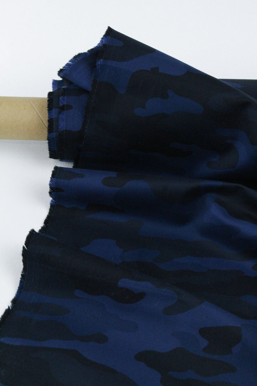 Meisai - Camo Cotton Drill | Indigo (LAST CUT - 2.4M)