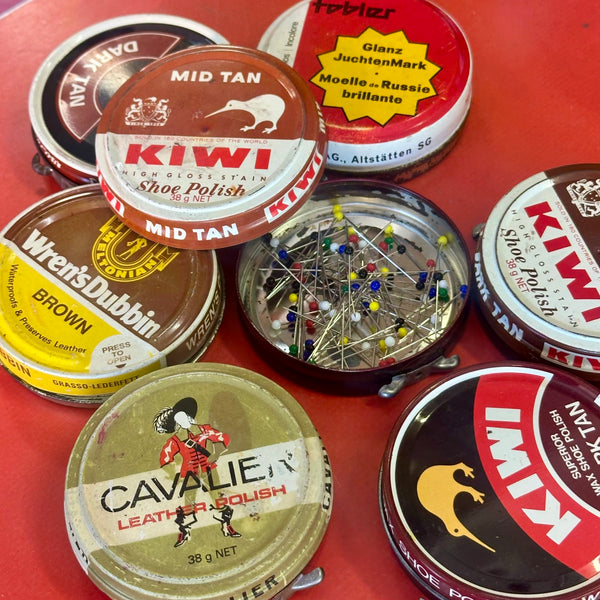 Vintage Shoe Polish Tins
