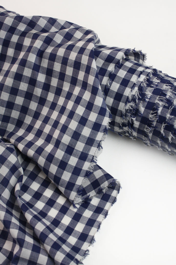 Ex-Designer Organic Cotton Shirting | Tyrian Blue