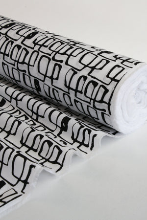 Franka - Printed Cotton | Black