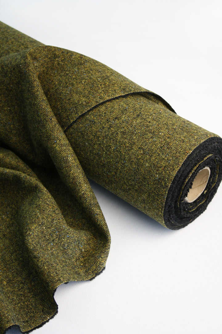 Ziti - Virgin Wool Donegal Tweed | Moss