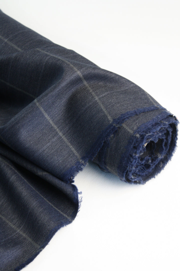 L.V Suiting #3 - Stretch Wool Gabardine | Denim