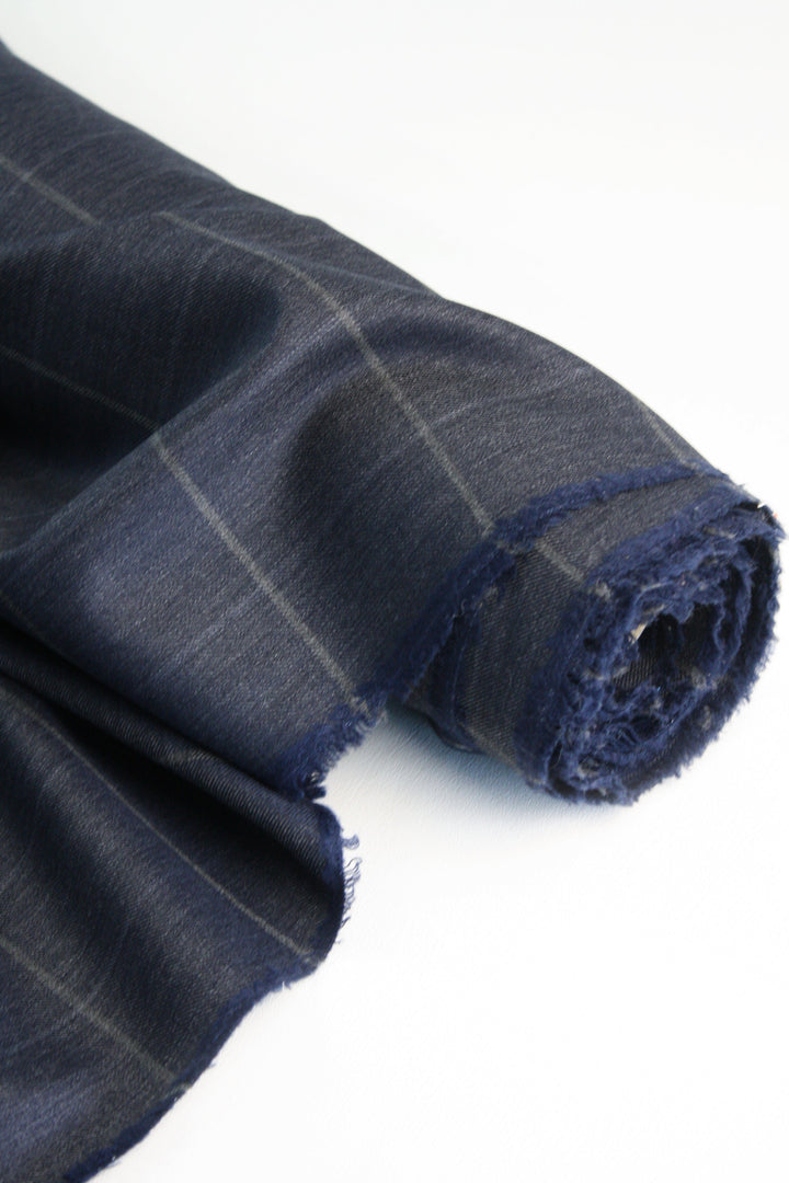 L.V Suiting #3 - Stretch Wool Gabardine | Denim (2.5M)