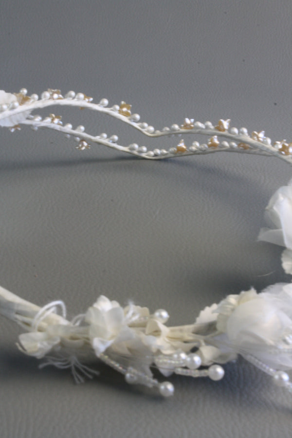Vintage Pearl Embellished Head Piece #11