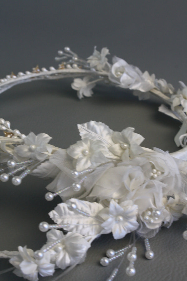 Vintage Pearl Embellished Head Piece #11