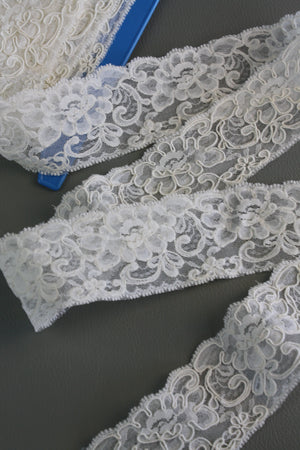 #51 Archival Corded Lace - 6cm | Off White