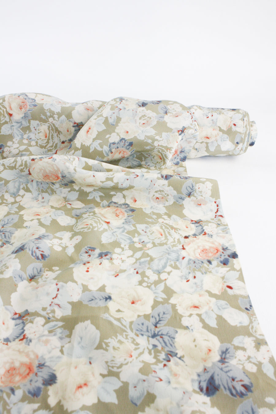 Fiore - Italian Printed Silk Crepe de Chine