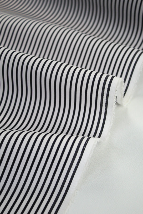 Escada - Yarn Dyed Stripe Shirting | Monochrome Remnant (2M)