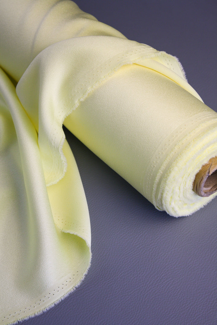 Satin Back Crepe | Butter #2 (LAST CUT - 1.7M)