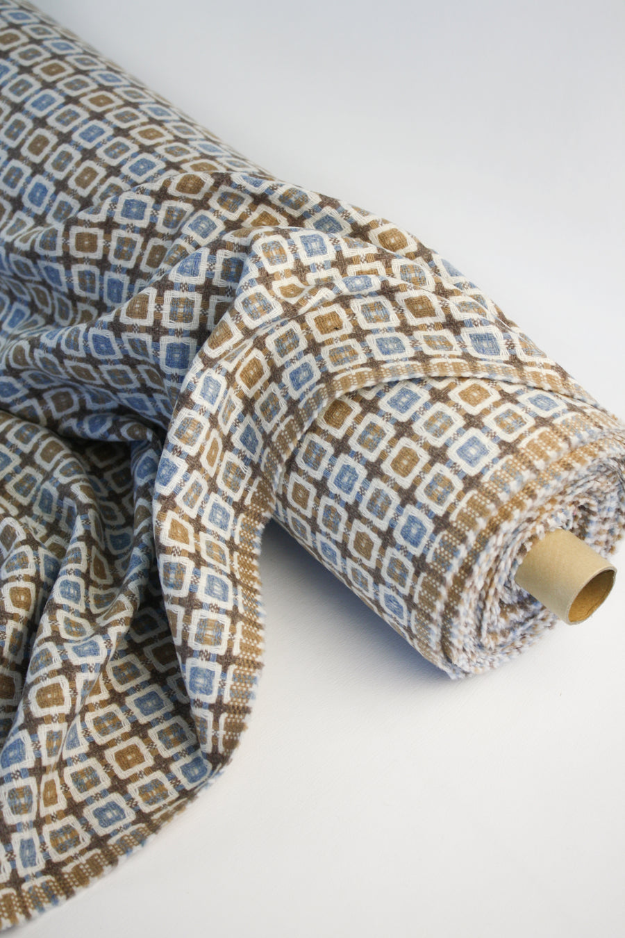 Hundertwasser - Basketweave Wool Jacquard | Golden Oak