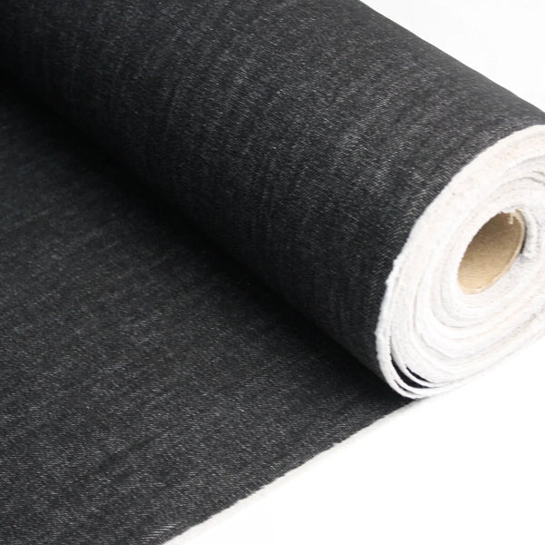 Kaihara #603 - Japanese Non-Stretch Denim | Washed Black