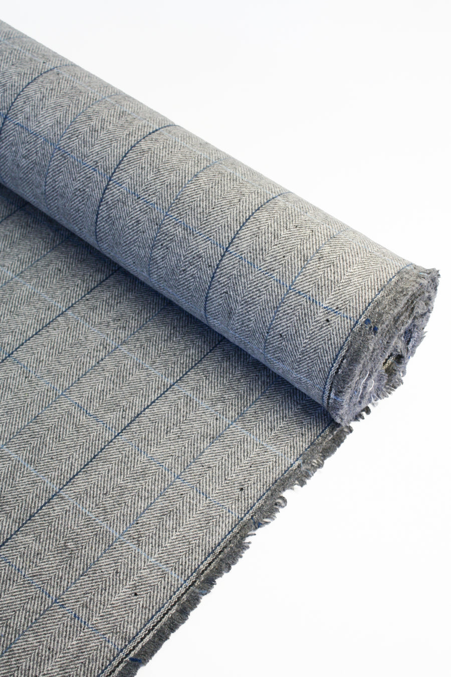 Todi - Herringbone Wool Coating | Cornflower