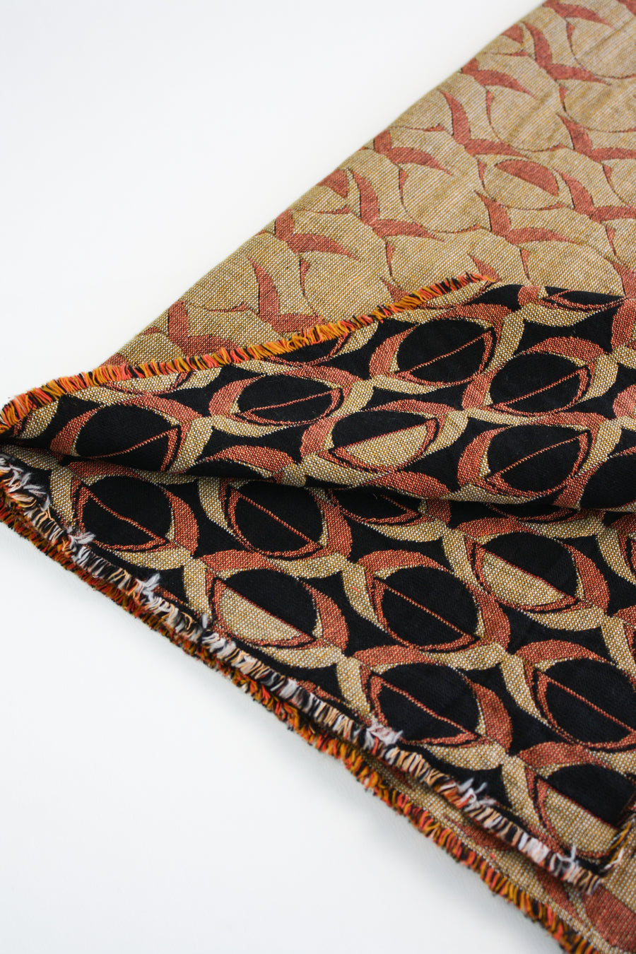 French Cotton Jacquard | Blood Orange