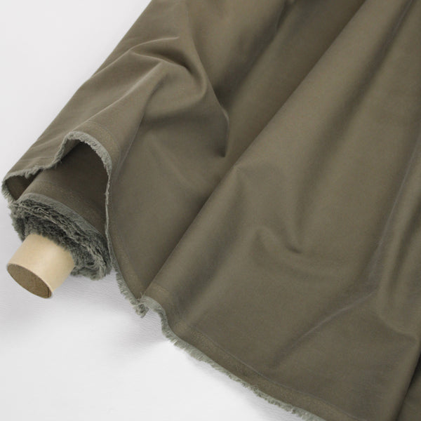 Ellis - Cotton Cupro Shirting | Military (LAST CUT - 3M)