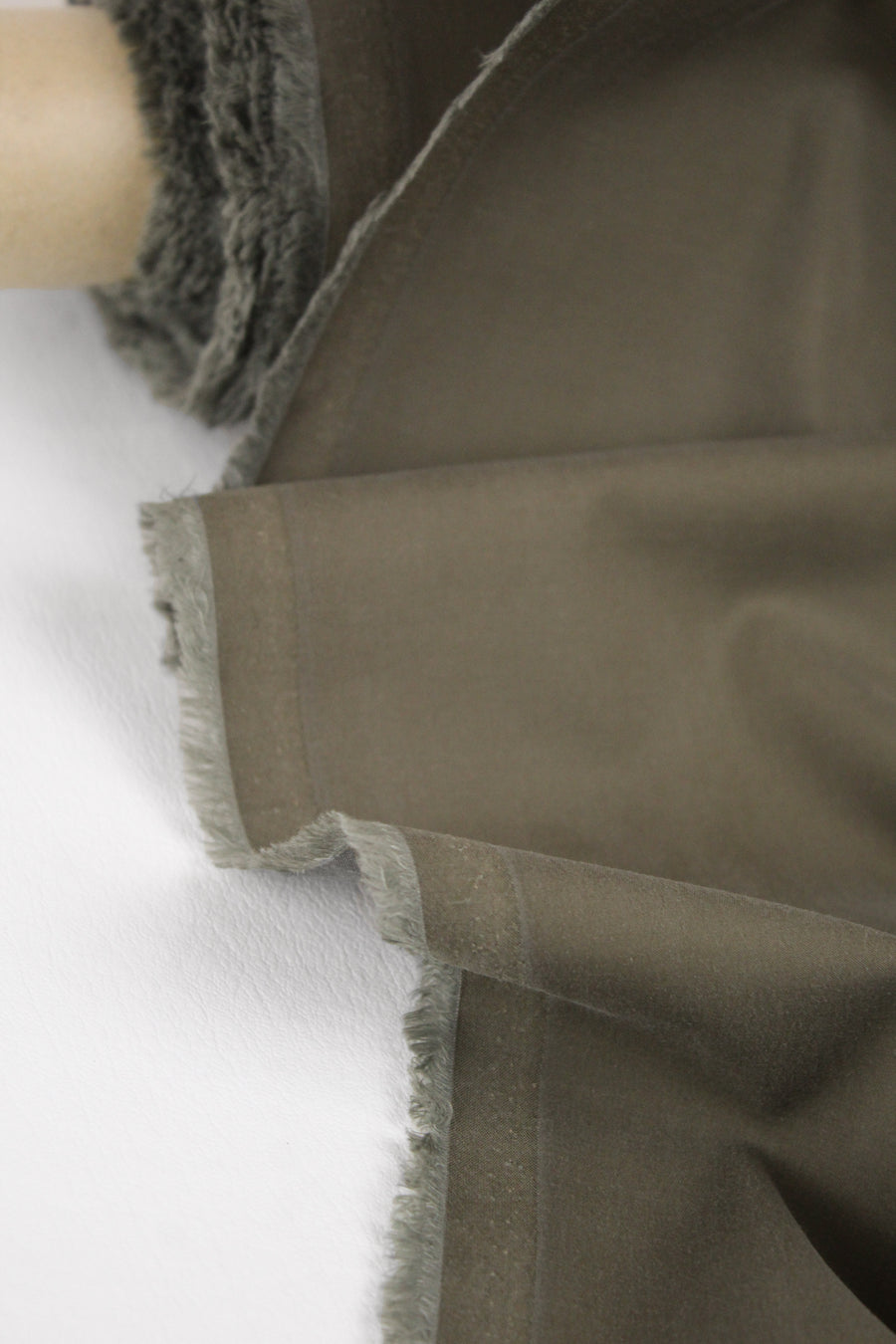 Ellis - Cotton Cupro Shirting | Military (LAST CUT - 3.3M)