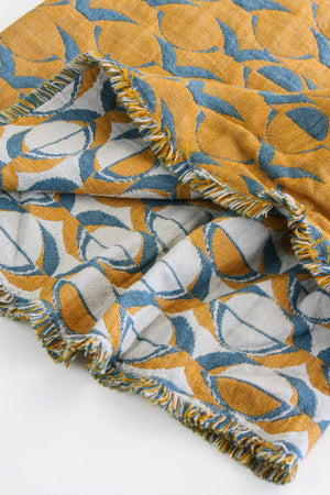 French Cotton Jacquard | Tangerine