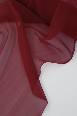 Italian Silk Georgette | Crimson