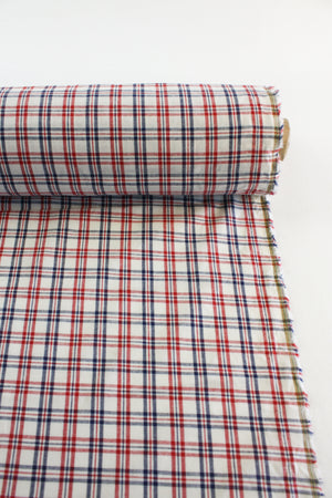 Lorenzo - Linen Cotton Shirting | Alizarin Red
