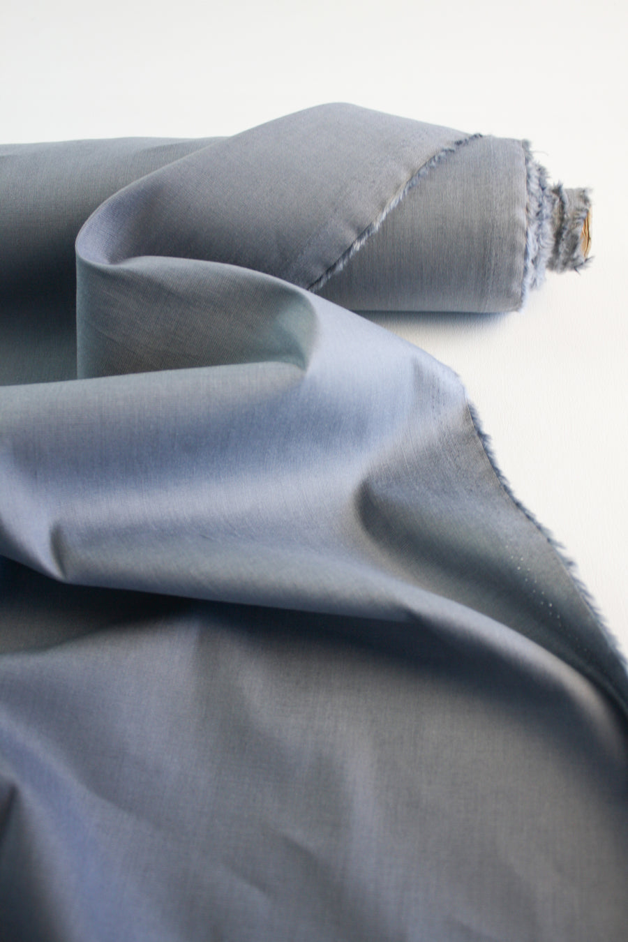 Leon - Japanese Stretch Linen | Steel Blue