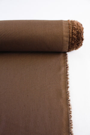 Leon - Japanese Stretch Linen | Carob