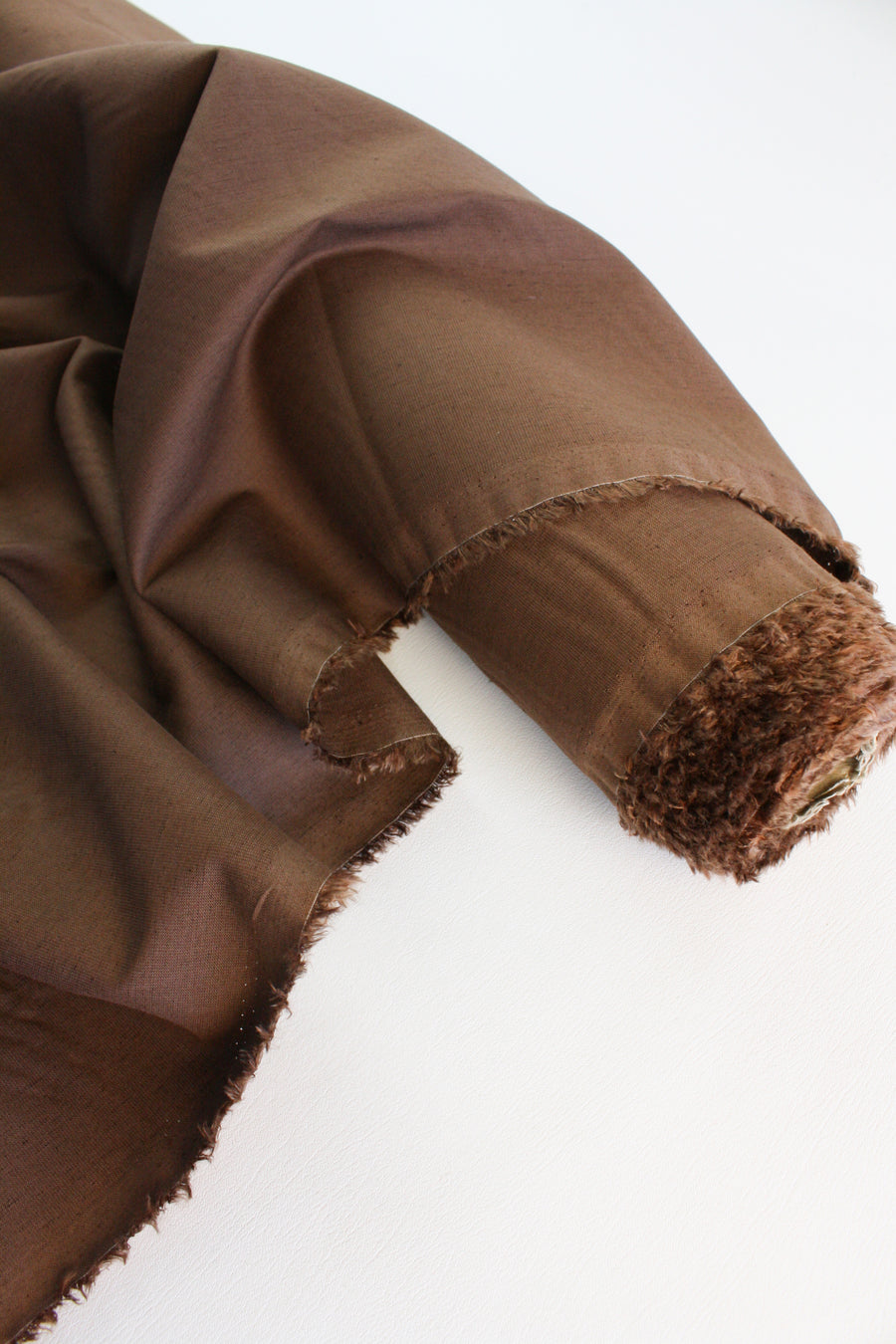 Leon - Japanese Stretch Linen | Carob (LAST CUT - 1.7M)