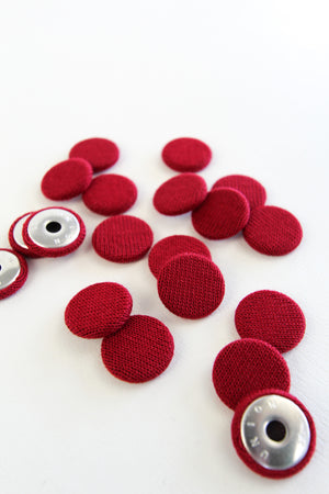 Ex-Des Sew Through Buttons | 25MM Scarlet and Black